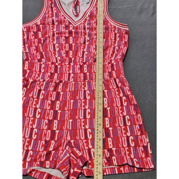 Juicy Couture Romper Womens Medium Pink Terry Cloth Logo Romper By Juicy Couture - Picture 6 of 9